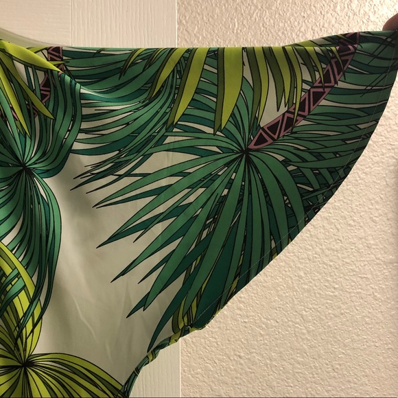 Gypsy by Mara Hoffman Tropical Leaf Tunic Sz Large - Picture 5 of 7